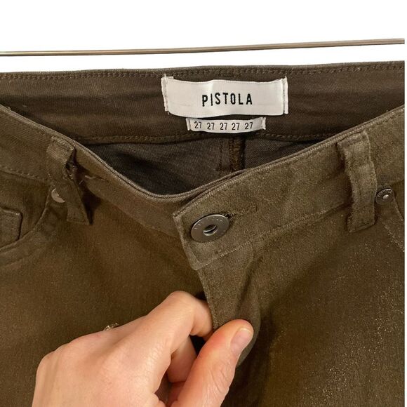 Pistola Coated Juniper Aline High Waist Skinny Jeans, Size 27 - Picture 6 of 11